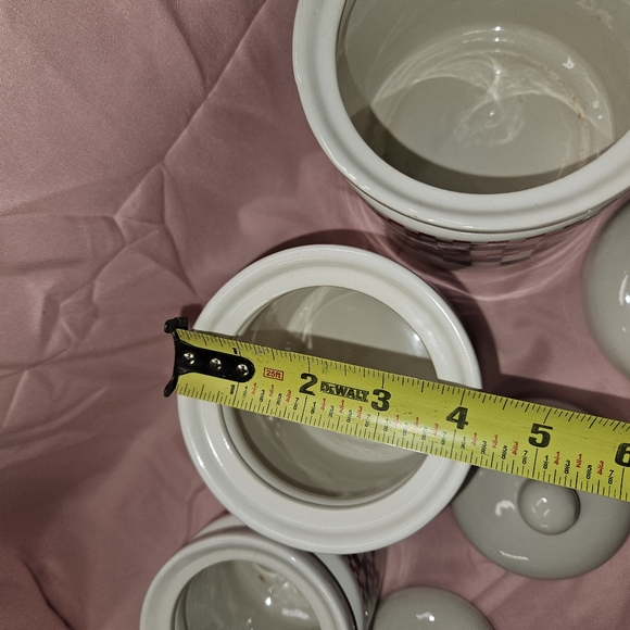 Vintage Coca-Cola Coke Checkerboard Four Tier Canister Storage Jars - Picture 6 of 11